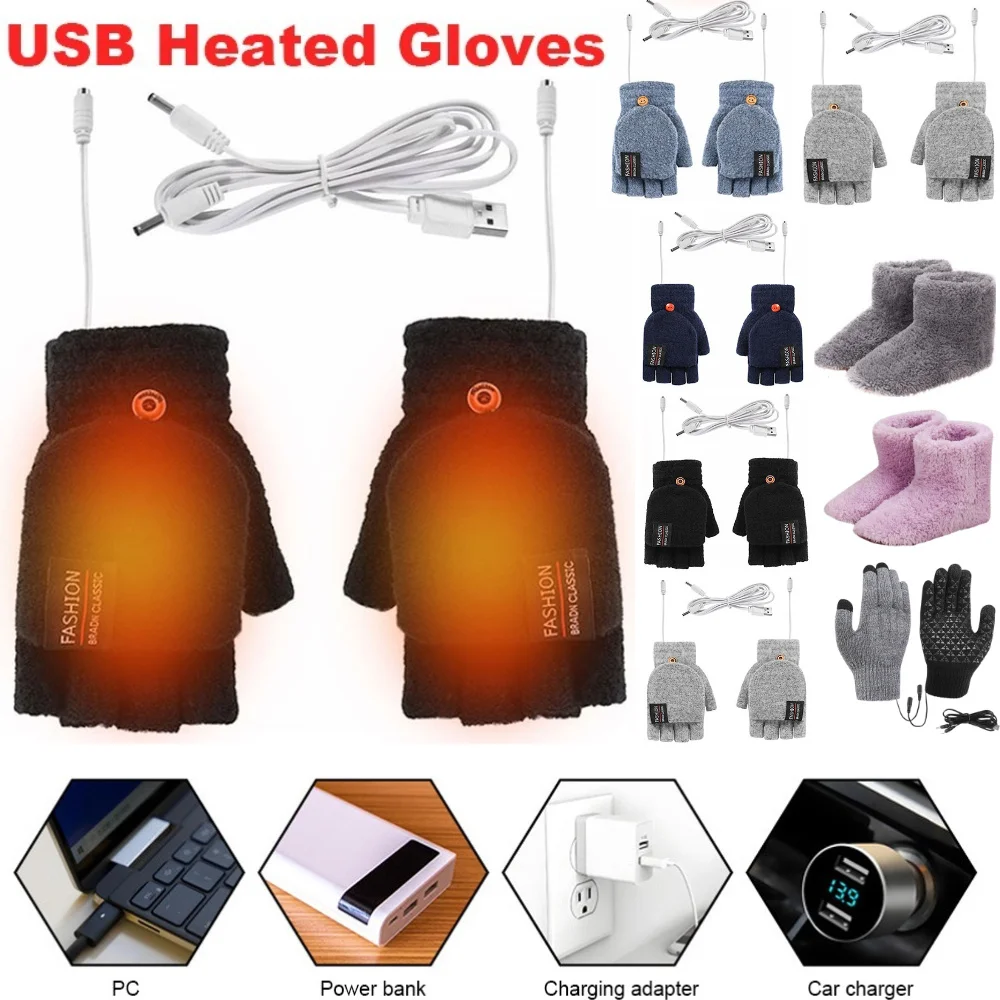 Heated Gloves Electric - USB перчатки с электрическим подогревом, зимние